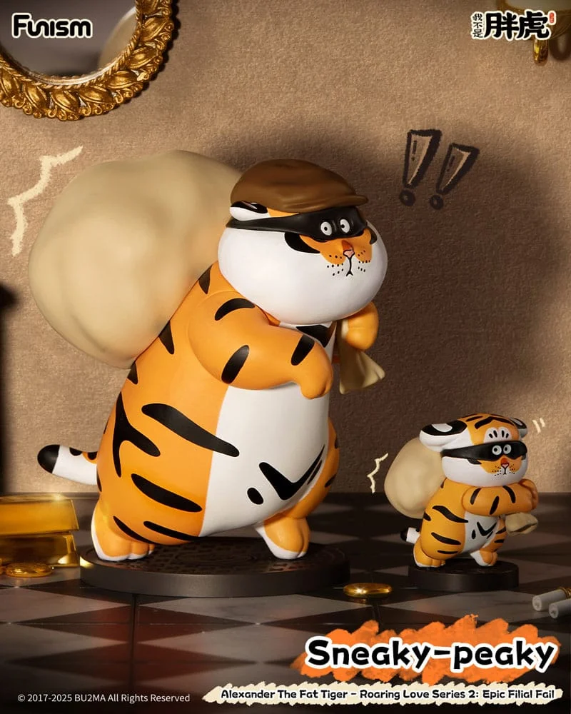 Alexander The Fat Tiger Mini Figures Roaring Love Series 2: Epic Filial Fabil 7cm Blind Box - 1 Unidade